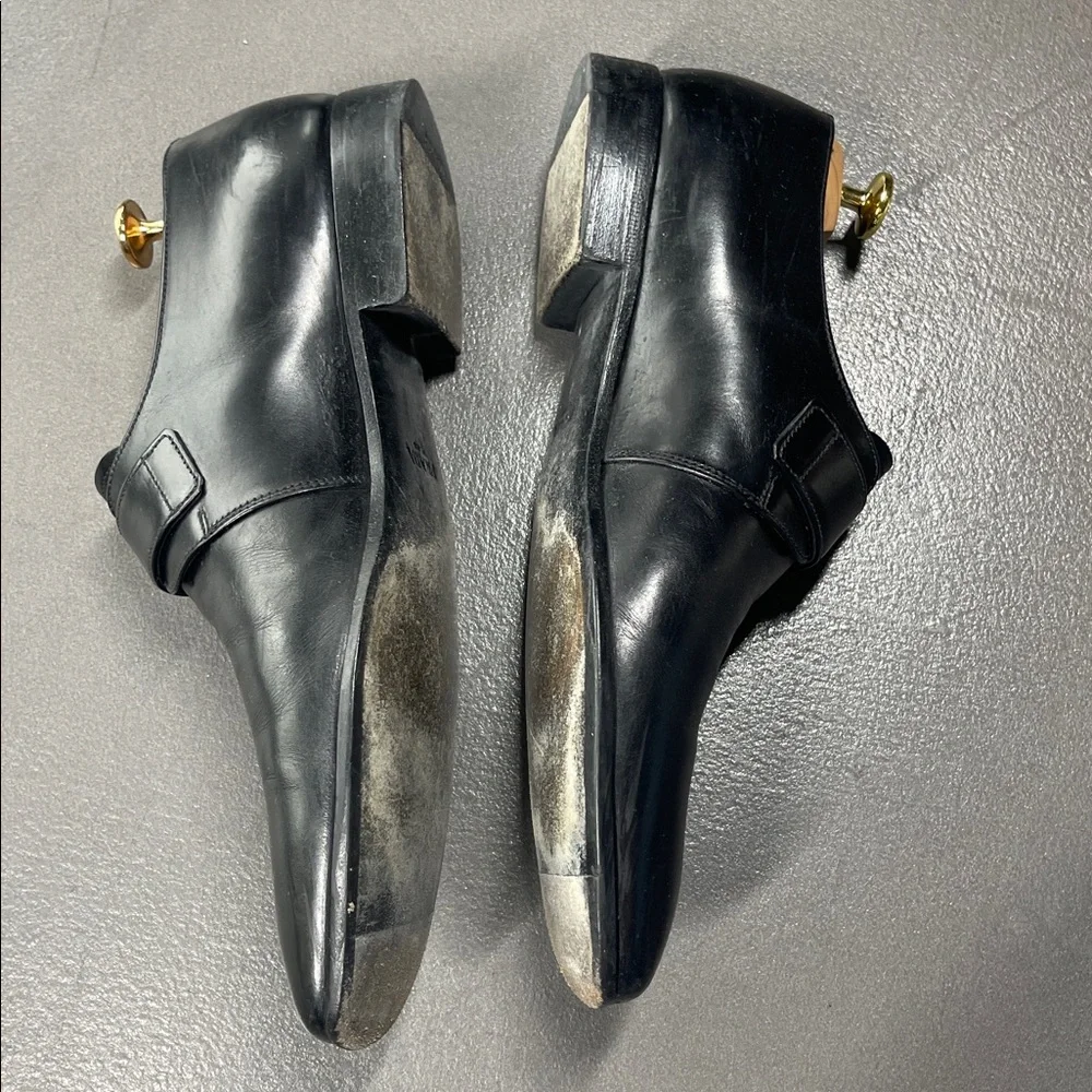 Prada black leather